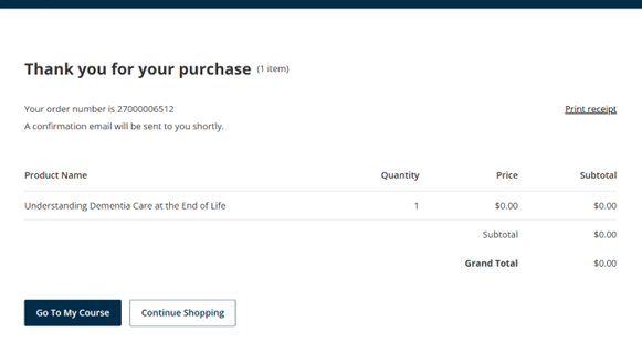 Purchasing Courses