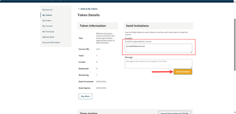 Redeeming and Using Tokens
