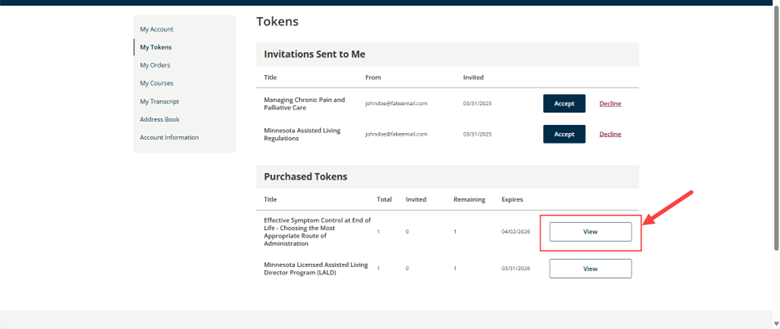 Redeeming and Using Tokens