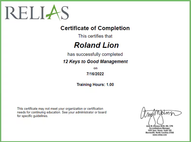 Accessing Your Course Certificates